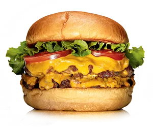 Cheeseburger Deluxe Mouthwatering PNG image