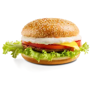Cheeseburger On Sesame Bun Png 83 PNG image