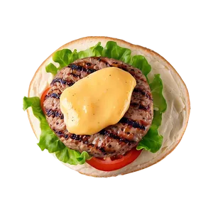 Cheeseburger With Aioli Spread Png 16 PNG image