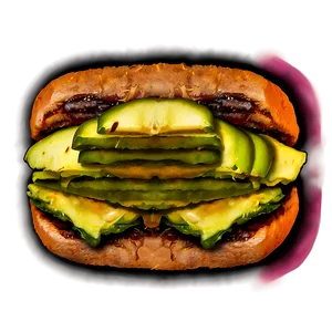 Cheeseburger With Avocado Png 30 PNG image