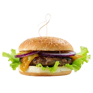 Cheeseburger With Caramelized Onions Png 33 PNG image