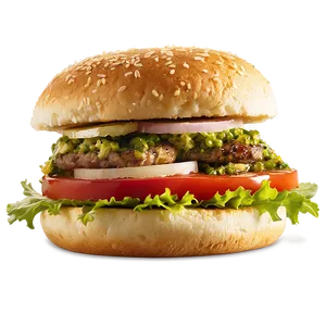 Cheeseburger With Chimichurri Sauce Png Pxk95 PNG image