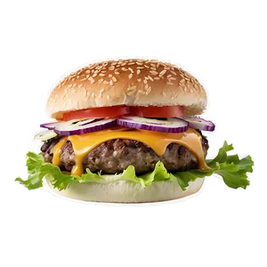 Cheeseburger With Coleslaw Png 31 PNG image