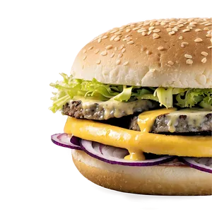 Cheeseburger With Coleslaw Png Gjm PNG image