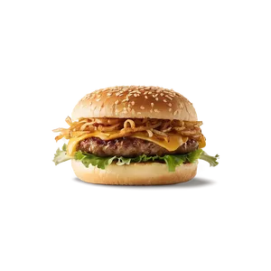 Cheeseburger With Crispy Onion Png 74 PNG image