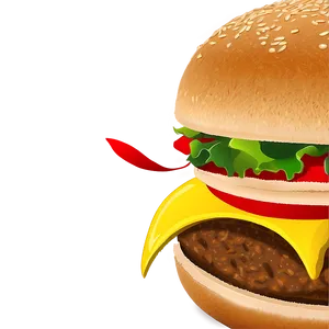 Cheeseburger With Fries Png Kxm70 PNG image