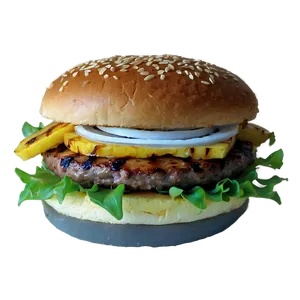 Cheeseburger With Grilled Pineapple Png Gvh PNG image