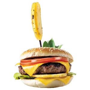 Cheeseburger With Grilled Pineapple Png Xwo81 PNG image