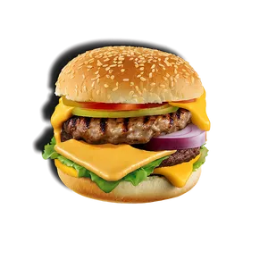 Cheeseburger With Honey Mustard Png Ylu PNG image