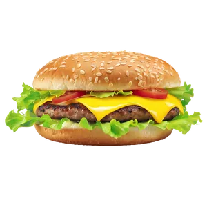 Cheeseburger With Lettuce Png 05242024 PNG image