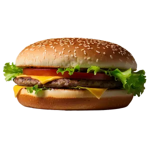 Cheeseburger With Lettuce Png Okk PNG image