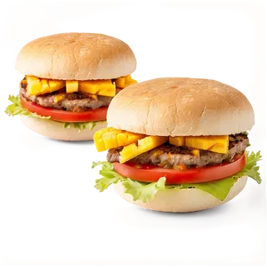 Cheeseburger With Mango Salsa Png 20 PNG image