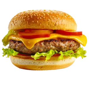 Cheeseburger With Mustard Png 52 PNG image