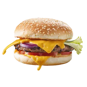 Cheeseburger With Mustard Png Jog PNG image