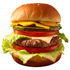 Cheeseburger With Pepper Jack Png 41 PNG image