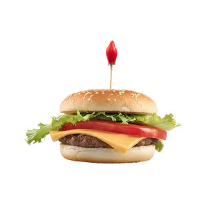 Cheeseburger With Pepper Jack Png 8 PNG image