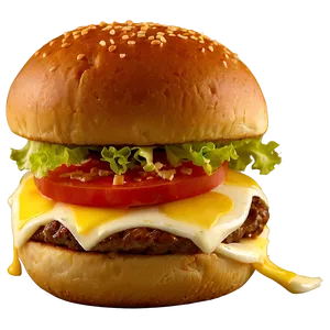 Cheeseburger With Pepper Jack Png Rqa76 PNG image