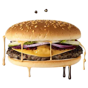 Cheeseburger With Secret Sauce Png 05242024 PNG image