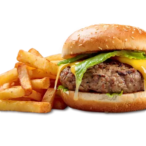 Cheeseburger With Truffle Oil Png 80 PNG image