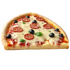 Cheesy Pizza Cartoon Graphic Png Mof PNG image