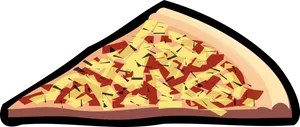 Cheesy Pizza Slice Clipart PNG image