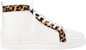 Cheetah Print Accent High Top Sneaker