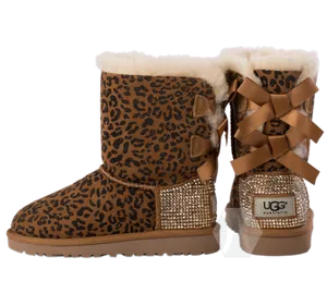 Cheetah Print U G G Bootswith Bow