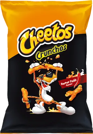 Cheetos Crunchos Sweet Chili Flavor Package PNG image