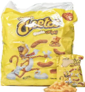 Cheetos Package Arabic Label PNG image