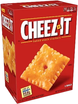 Cheez It Baked Snack Crackers Box PNG image