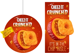 Cheez It Crunchd Advertisement PNG image