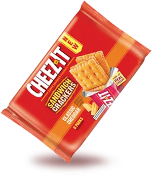 Cheez It Sandwich Crackers Package PNG image