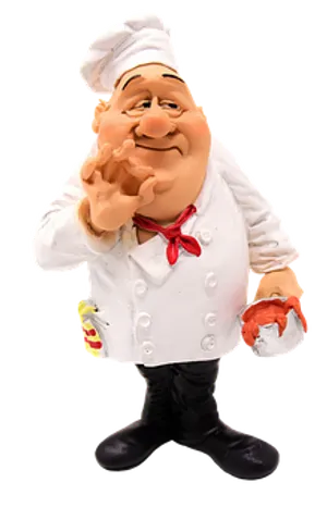 Chef_ Figurine_ Gesture PNG image