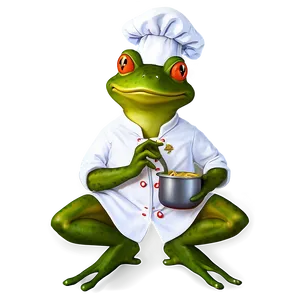Chef Frog Cooking PNG Pqr PNG