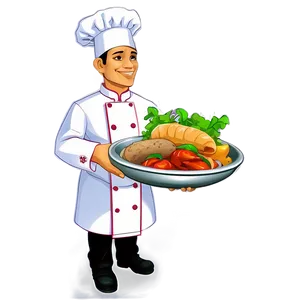 Chef Holding Food Png Mlw PNG image