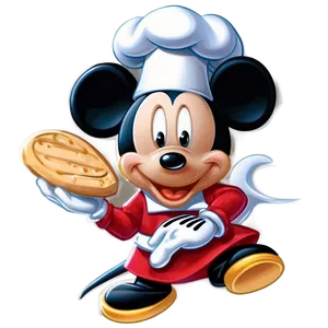 Chef Mickey Mouse Cooking Png Wjp PNG image