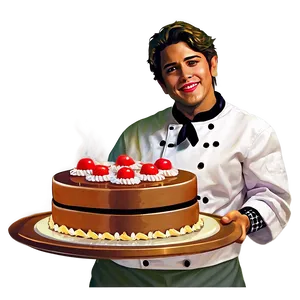 Chef With Cake Png Dcs79 PNG image