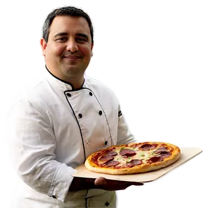 Chef With Pizza Png Afj27 PNG image