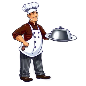 Chef With Plate Png Arw PNG image