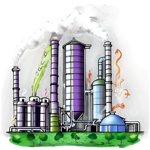 Chemical Pollution Factory Png 61 PNG image