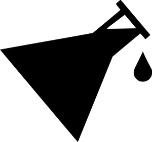 Chemistry Beaker Icon Black