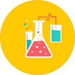 Chemistry Lab Experiment Vector PNG image