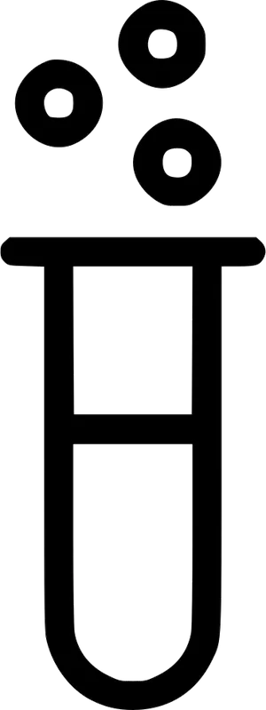 Chemistry Test Tubeand Boiling Stones Icon PNG image