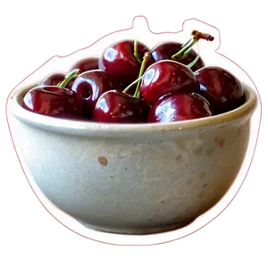 Cherries In Bowl PNG 06212024 PNG