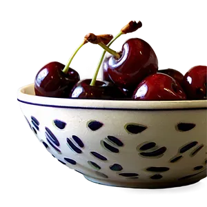 Cherries In Bowl PNG Wvq34 PNG