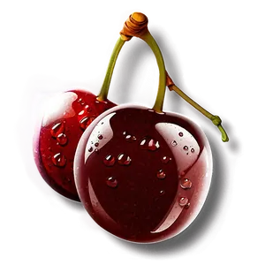 Cherries With Drops PNG 67 PNG