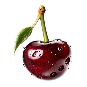 Cherries With Drops PNG Afb PNG