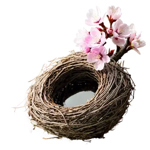 Cherry Blossom And Bird Nest PNG Fud11 PNG
