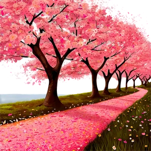 Cherry Blossom Avenue Png 88 PNG image