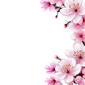 Cherry Blossom Border PNG 88